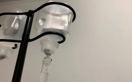 Капельница на белом фоне